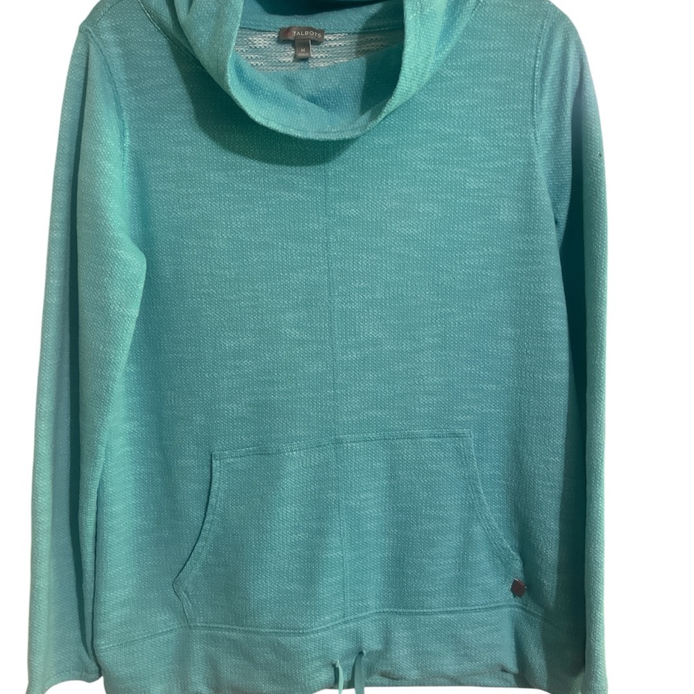 Talbots Aqua Knit Hoodie